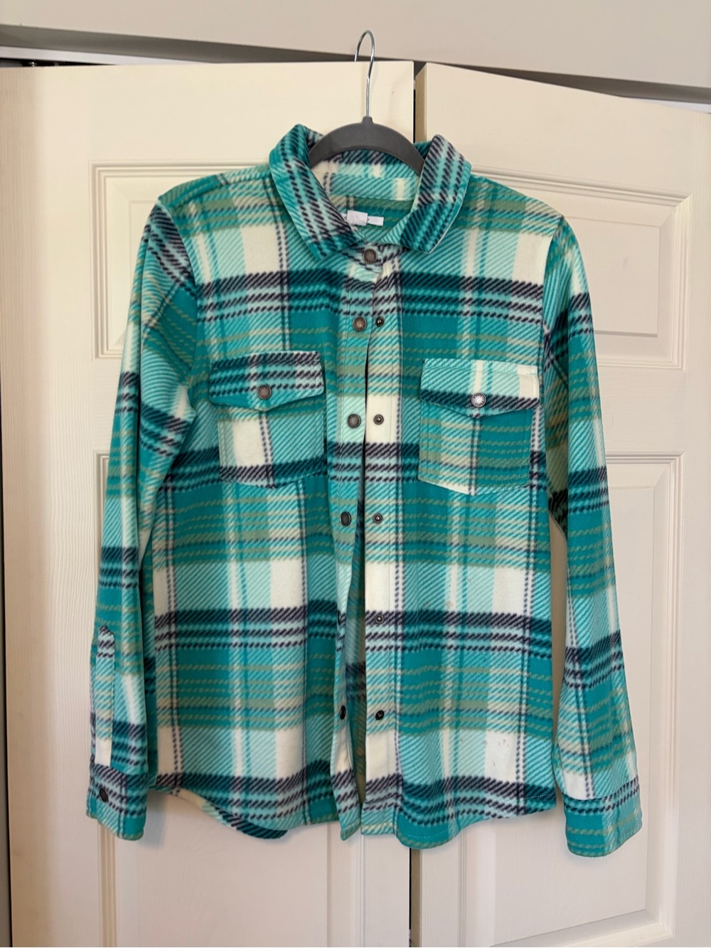 O’Neil fleece snap button shirt
